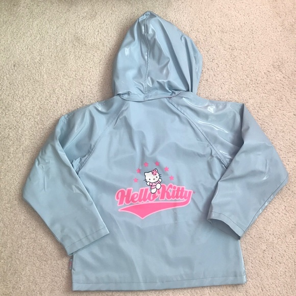 Hello Kitty Jackets & Coats Hello Kitty Cheerleading Team Blue Rain Jacket Poshmark